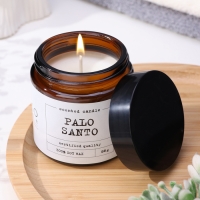 Свеча ароматическая в банке "Пало санто", совый воск, 88 г