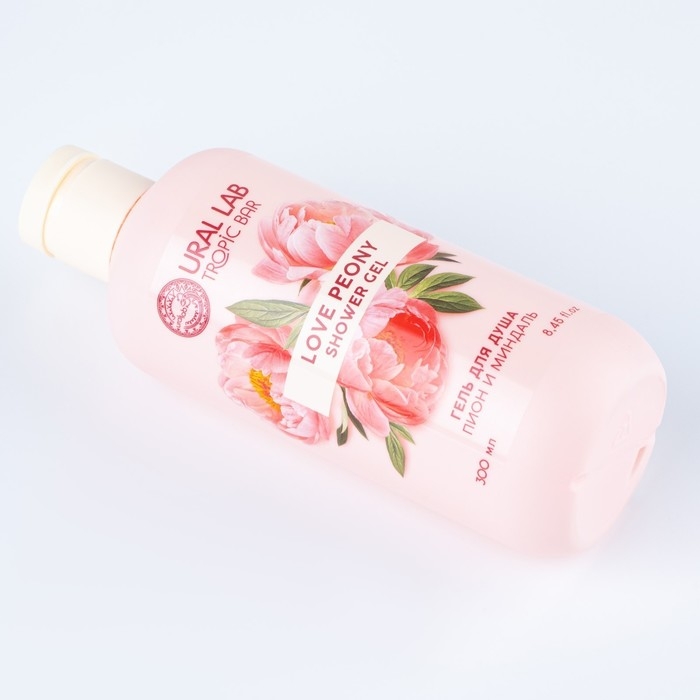 Гель для душа, питание и ароматерапия, 300 мл, аромат пиона и миндаля, TROPIC BAR by URAL LAB Гель для душа, питание и ароматерапия, 300 мл, аромат пиона и миндаля, TROPIC BAR by URAL LAB