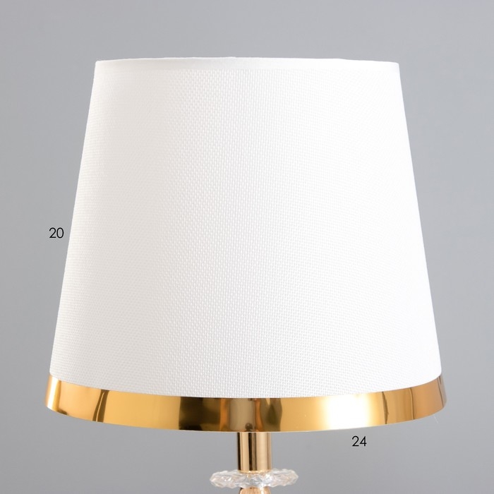 Настольная лампа "Гаура" Е27 40Вт бело-золотой 25х25х45,5 см RISALUX