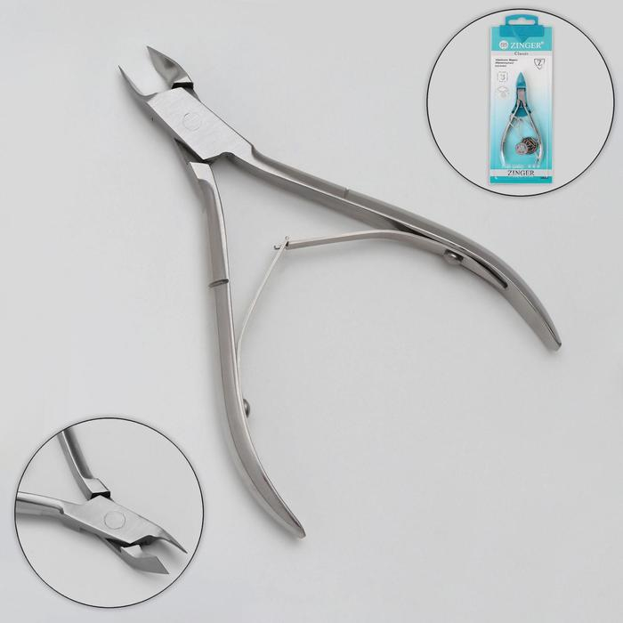 Кусачки маникюрные для кутикулы, двойная пружина, 10,5 см, длина лезвия - 6 мм, на блистере, цвет серебристый, B-188 (450)-S-SH LJ Кусачки маникюрные для кутикулы, двойная пружина, 10,5 см, длина лезвия - 6 мм, на блистере, цвет серебристый, B-188 (450)-S-SH LJ