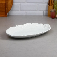 Блюдо Veronica, овальное, белое, фарфор, Иран