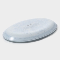 Блюдо сервировочное стеклянное овальное Доляна &laquo;Синева&raquo;, 24,5&times;15 см, цвет голубой