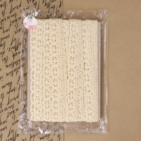 Кружево вязаное, 25 мм &times; 10 &plusmn; 1 м, цвет бежевый