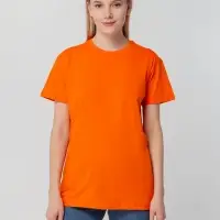 Футболка унисекс T-bolka 140, оранжевая, размер S