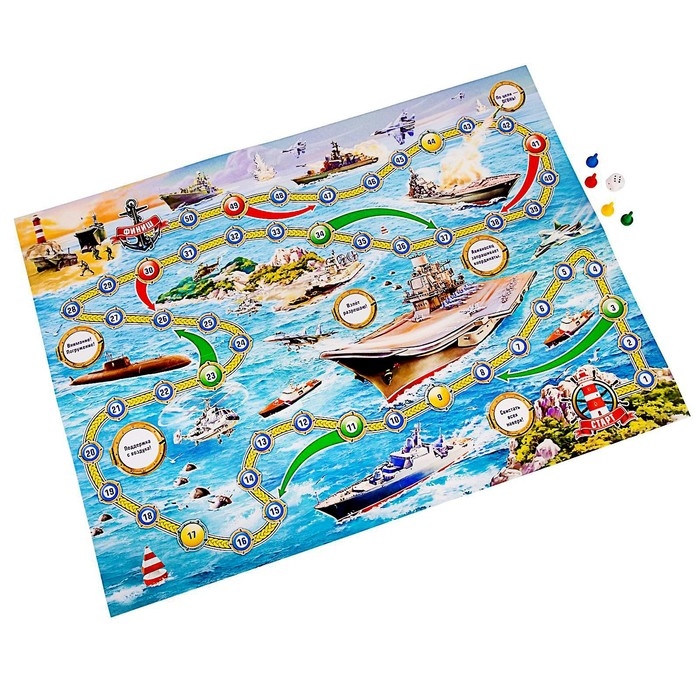Настольная игра-ходилка &laquo;Морской бой&raquo;