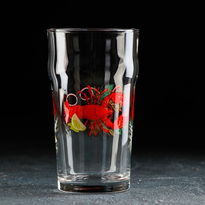 Стакан стеклянный для пива «Деликатес», 570 мл, рисунок МИКС Стакан стеклянный для пива «Деликатес», 570 мл, рисунок МИКС