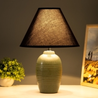 Настольная лампа "Ноеми" Е14 40Вт серый 27,5х27,5х39 см RISALUX