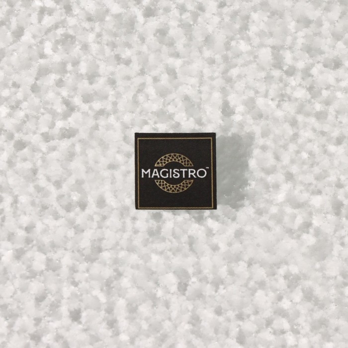 Блюдо стеклянное сервировочное Magistro &laquo;Сияние&raquo;, 16&times;32&times;1,5 см, цвет серебряный