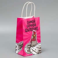Пакет подарочный крафтовый, упаковка, «Цыпочка», 12 х 21 х 9 см Пакет подарочный крафтовый, упаковка, «Цыпочка», 12 х 21 х 9 см