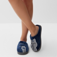 Тапочки женские размер 36-37, цвет синий Тапочки женские размер 36-37, цвет синий