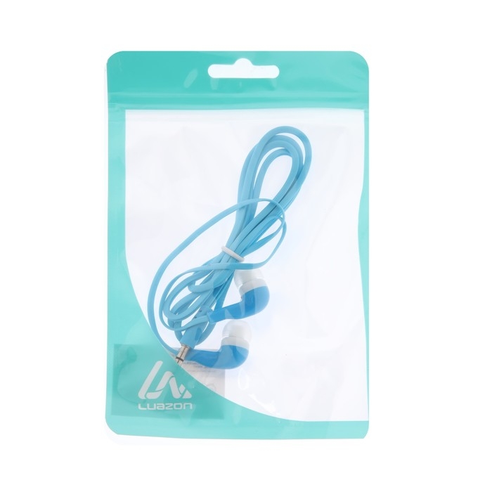 Наушники Luazon LN-2, вакуумные, плоский провод, МИКС Наушники Luazon LN-2, вакуумные, плоский провод, МИКС