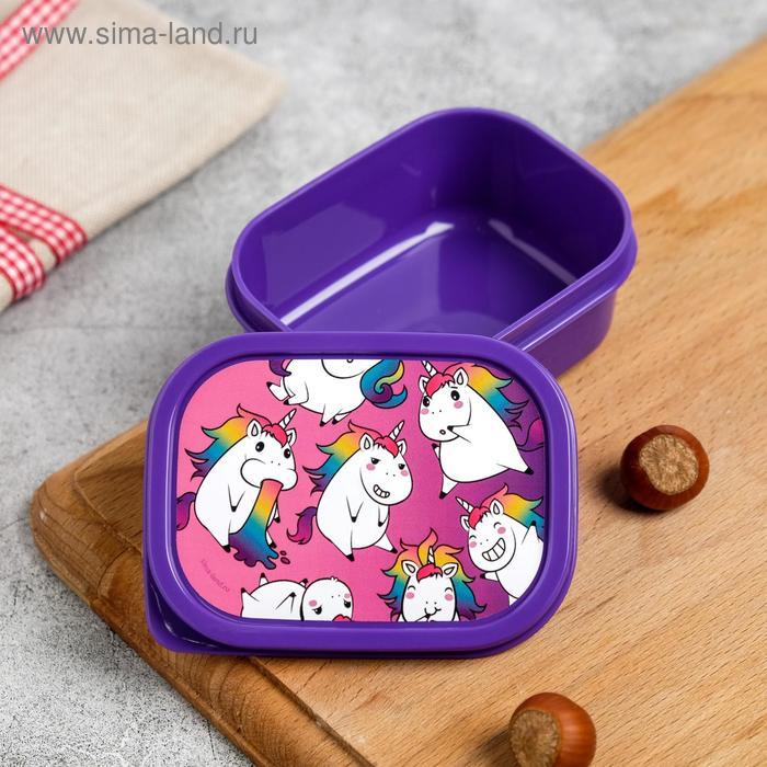 Набор ланч-боксов &laquo;Злой единорог&raquo; 1.2 л, 0.5 л, 0.15 л