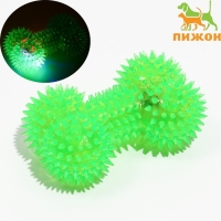 Игрушка для собак "Светящаяся кость", TPR, 10,5 см, зелёная Игрушка для собак "Светящаяся кость", TPR, 10,5 см, зелёная