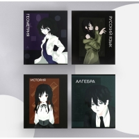 Комплект предметных тетрадей Calligrata TOP "Аниме", 48 листов, 10 предметов, со справочным материалом, обложка мелованный картон, ТВИН-лак + выборочный УФ-лак, блок офсет Комплект предметных тетрадей Calligrata TOP "Аниме", 48 листов, 10 предметов, со справочным материалом, обложка мелованный картон, ТВИН-лак + выборочный УФ-лак, блок офсет