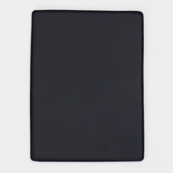 Противень для духовки Доляна «Криспи», силикон, 40×30 см, цвет чёрный Противень для духовки Доляна «Криспи», силикон, 40×30 см, цвет чёрный