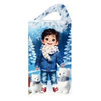 &laquo;Четырехгранка большая "Детвора" с анимацией&raquo; 750 гр Новогодний подарочный набор №347