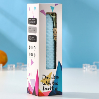 Бутылка для воды стеклянная &laquo;Леди&raquo;, 360 мл, h=21 см, цвета МИКС