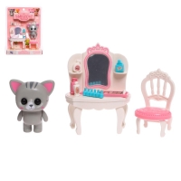 Набор игровой &laquo;Котик&raquo; с мебелью и аксессуарами, МИКС