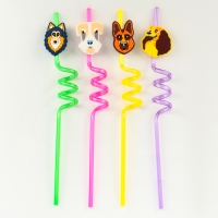Трубочки для коктейля &laquo;Собачки&raquo;, набор 4 шт.
