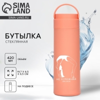 Бутылка для воды &laquo;Не усложняй&raquo;, 420 мл, стекло