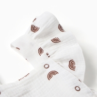 Комбинезон с рюшами Крошка Я Муслин,р. 74-80, молочный