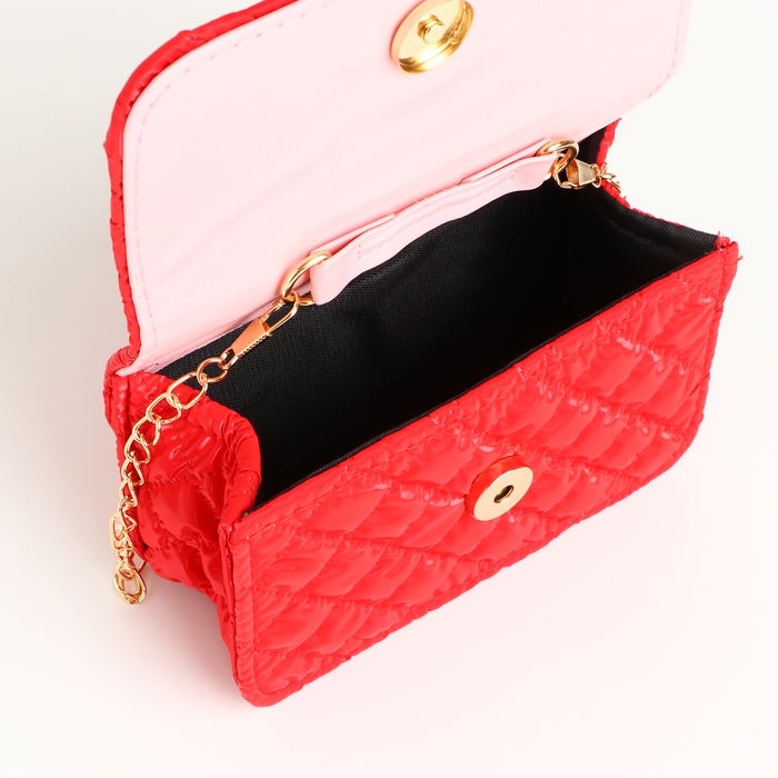 Сумка детская для девочки на молнии &laquo;Выбражулька&raquo;, цвет красный