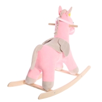 Качалка &laquo;Единорог&raquo;, цвет розово-серый