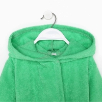 Халат махровый детский, размер 28, цвет зелёный, 320 г/м2, хлопок 100% с AIRO