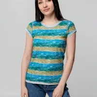 Футболка женская RAYET LADY двусторонняя, голубой/зеленый, размер XXL Футболка женская RAYET LADY двусторонняя, голубой/зеленый, размер XXL