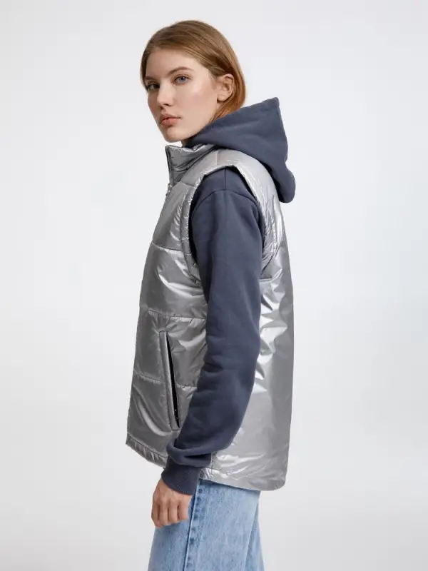 Жилет Kama серебристый, размер S