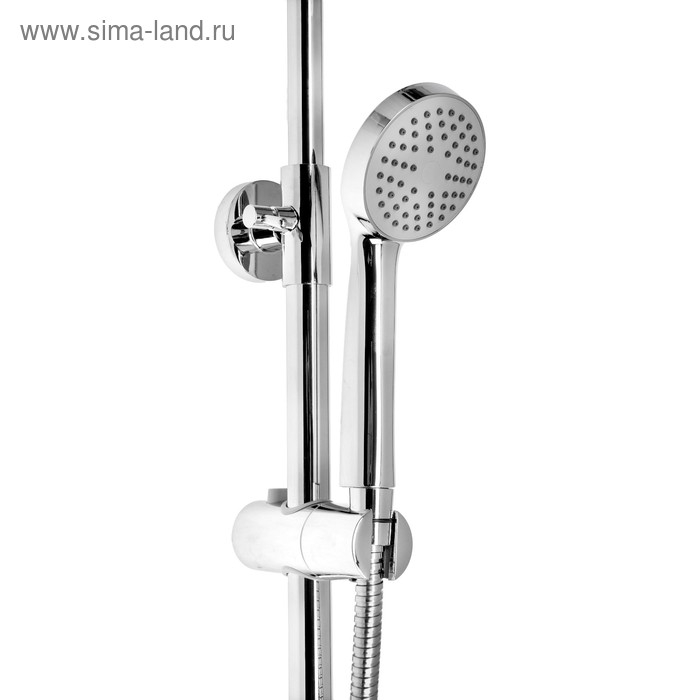 Стойка душевая Стойка душевая "ЦС-СМ ДС001005", ПРЕСТИЖ, с душевым набором, с тропическим душем, хром