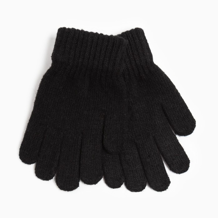 Перчатки детские, цвет чёрный, размер 17 (11-12 лет) Перчатки детские, цвет чёрный, размер 17 (11-12 лет)