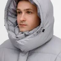 Пуховик унисекс Kapsula, серый, размер ХL/ХХL