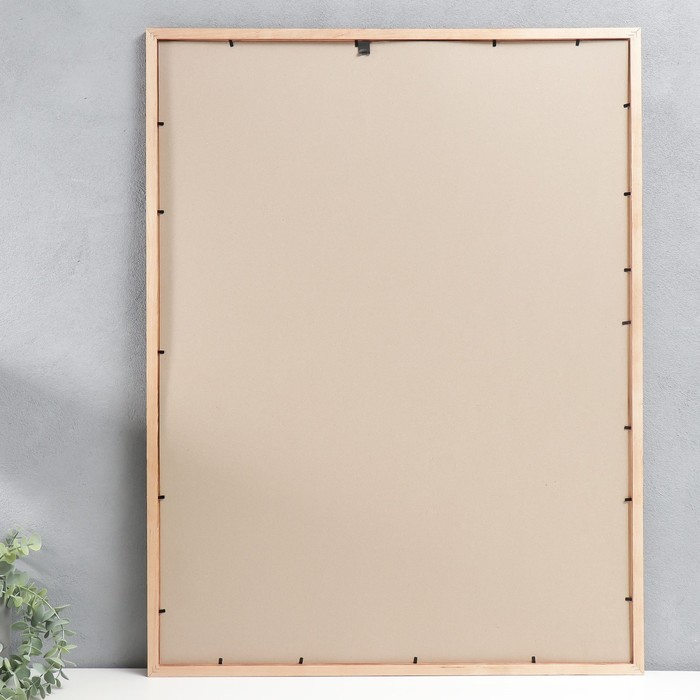 Фоторамка сосна с24 коричневая 60х80 см (пластиковый экран)