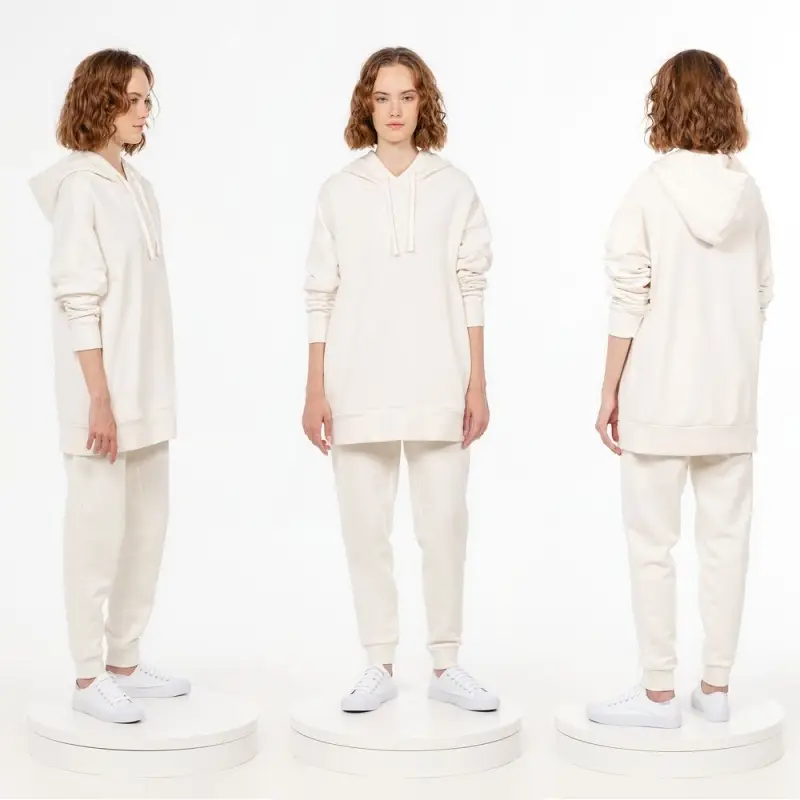 Худи унисекс H2, молочно-белое, размер XS/S