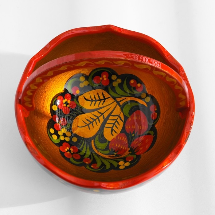 Корзинка, 12-13х12-13 см, хохлома Корзинка, 12-13х12-13 см, хохлома