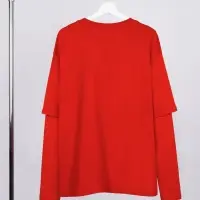 Футболка оверсайз с двойным рукавом Kosmos, красная, размер XS/S