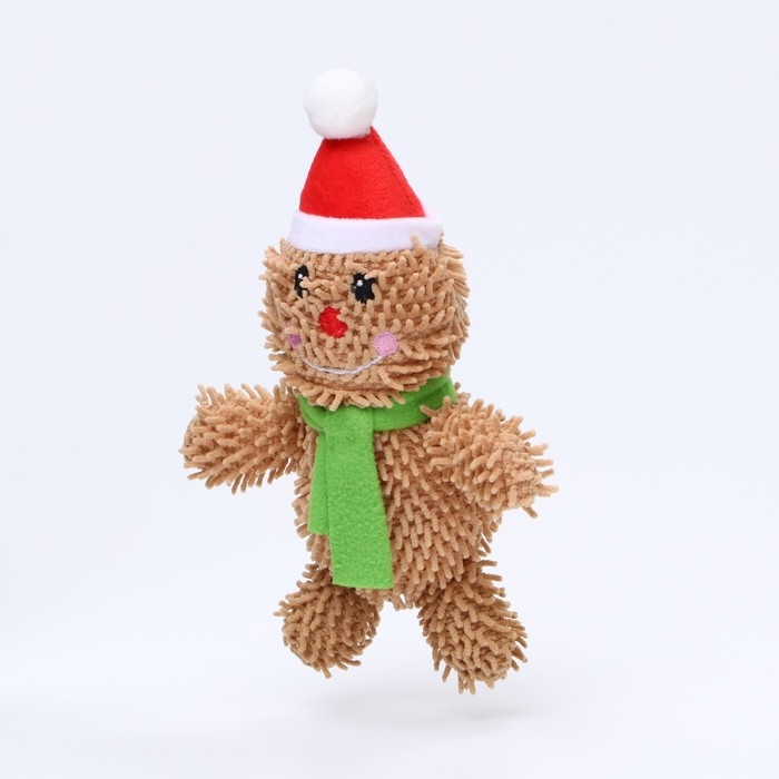 Игрушка мягкая для собак Игрушка мягкая для собак "Снеговик" с пищалкой, 26 х 15 см