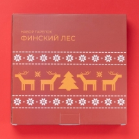 Новогодний набор тарелок керамических Доялна &laquo;Финский лес&raquo;, цвет белый