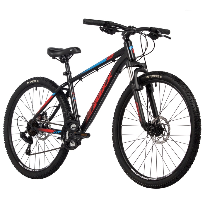 Велосипед 26 Велосипед 26" FOXX CAIMAN, цвет чёрный, р. 14"