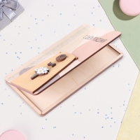 Конверт деревянный &laquo;С Днём Рождения!&raquo; медведь, букет, 8,3&times;17 см