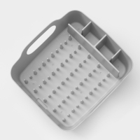 Сушилка для посуды &laquo;ИЗЛИ&raquo;, 37&times;33&times;18 см, цвет смоки