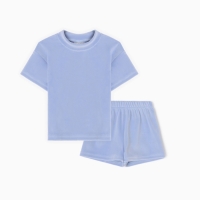 Костюм (шорты и футболка) Крошка Я Plushy, р. 74-80 см, голубой Костюм (шорты и футболка) Крошка Я Plushy, р. 74-80 см, голубой