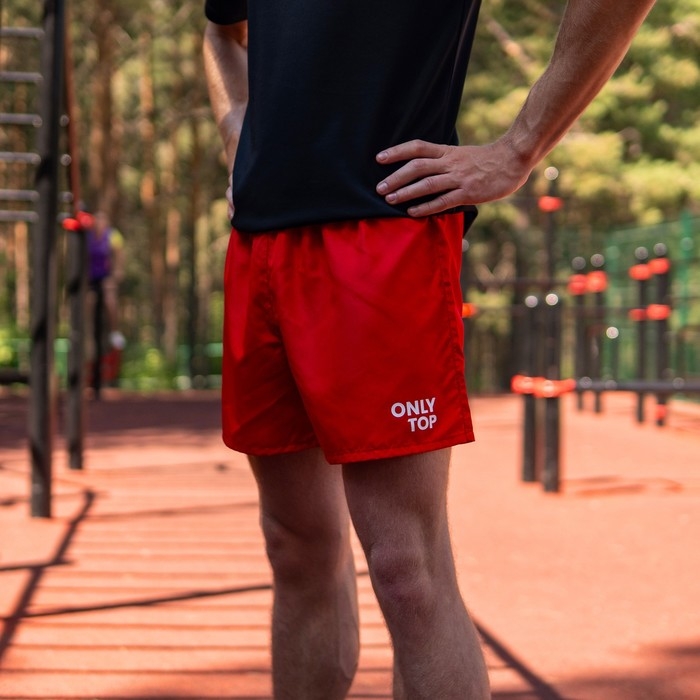 Шорты спортивные ONLYTOP unisex red, р. 52 Шорты спортивные ONLYTOP unisex red, р. 52