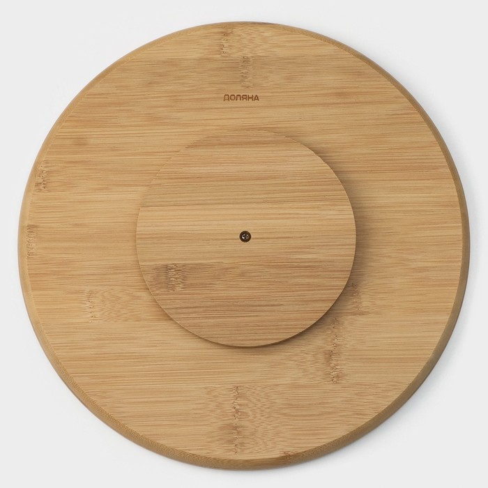 Подставка крутящаяся для подачи, 32×32 см, бамбук Подставка крутящаяся для подачи, 32×32 см, бамбук