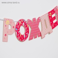 Гирлянда &laquo;С днём рождения!&raquo;, принцессы, бумажная