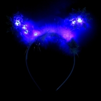 Новый год! Ободок для волос карнавальный «Снежинка 2» с голубыми диодами Новый год! Ободок для волос карнавальный «Снежинка 2» с голубыми диодами