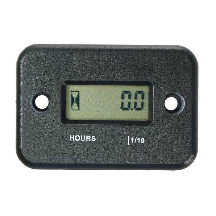 Счетчик моточасов 54&times;35&times;14 мм, ЖК-дисплей, IP67, черный