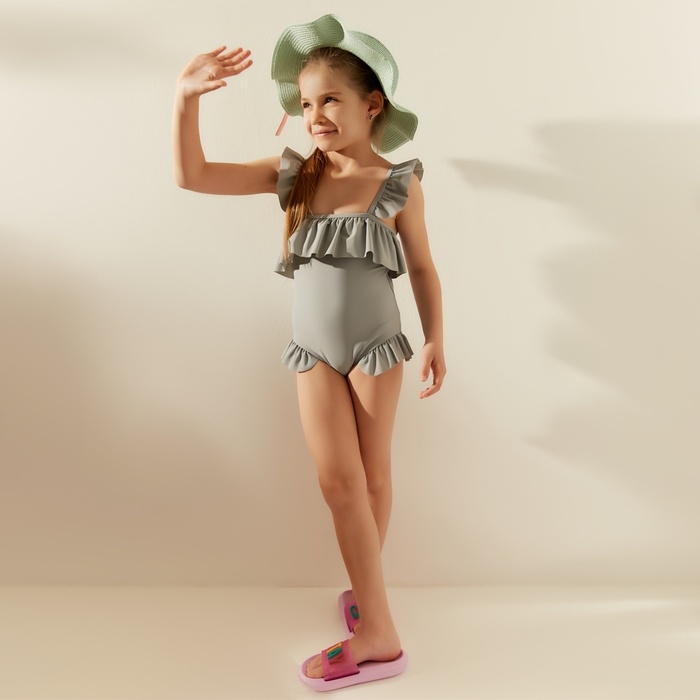 Купальник слитный детский MINAKU цвет голубой, рост 110-116 см