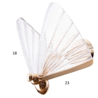 Светильник 2133/1w LED 5Вт золото 22х14х24 см